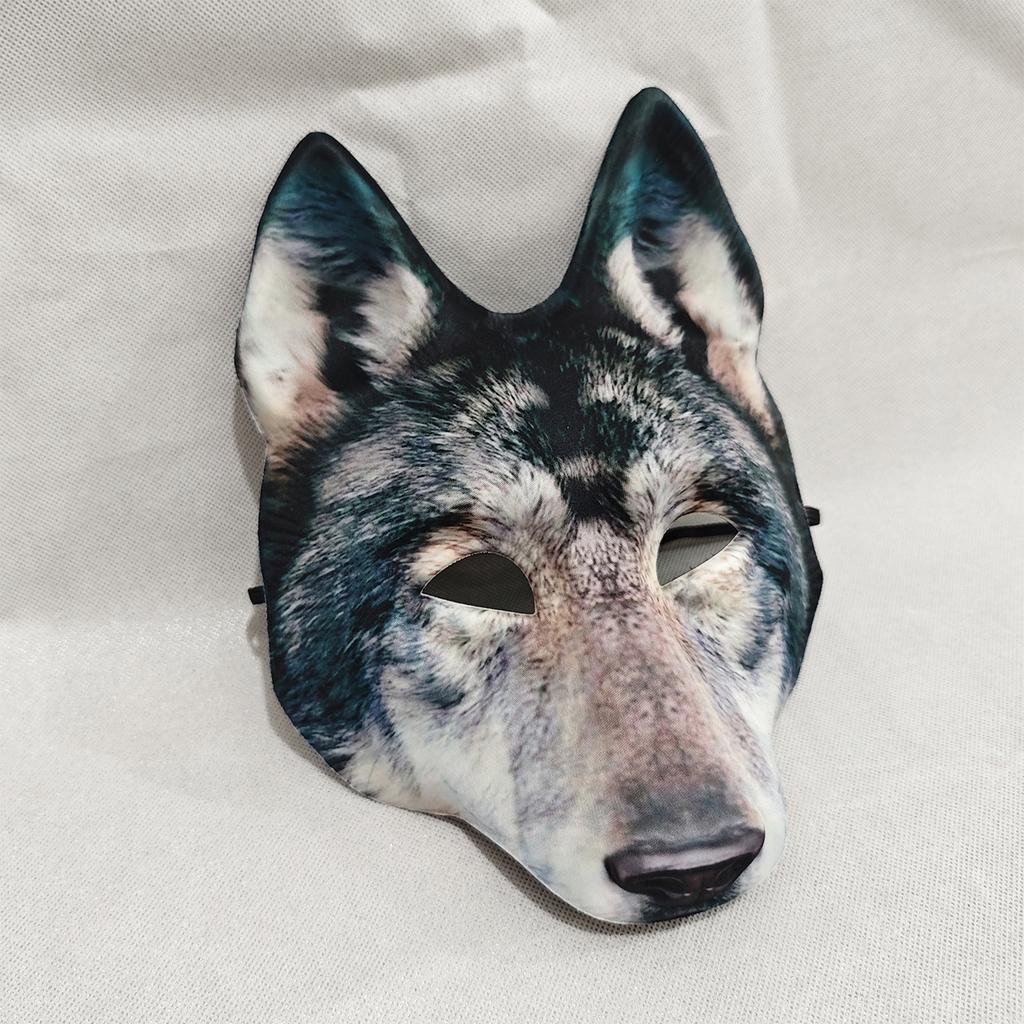 Comfortable Fit Wolf Party Mask Safe Use EVA Texture Suitable for Long Celebration Festival Event and Performances
