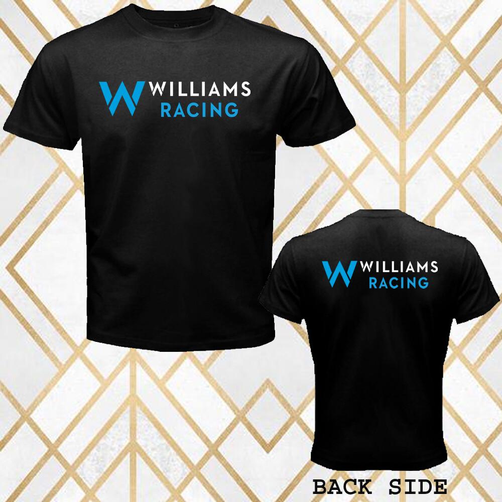 Williams Racing Team Car Motorcycle Men Black T-Shirt Size S 3XL M