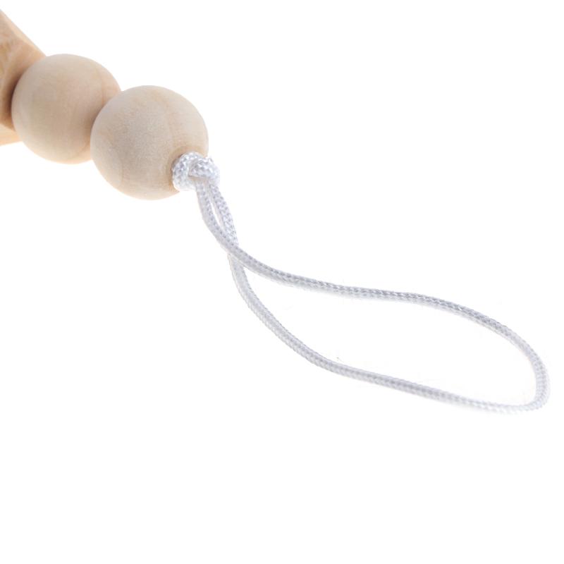 Nipple Holder Beaded Wooden Baby Pacifier Clip Chain Nipple Leash Strap Pacifier Clips Soother Chain