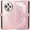 Flip Case for Oppo Reno 12FS / 12F, Mandala, Rose Gold