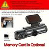 1080P-Dualkamera-Dashcam für Autos mit IR-Nachtsicht, Loop-Aufnahme und Weitwinkelobjektiv – 3,16-Zoll-IPS-Bildschirm