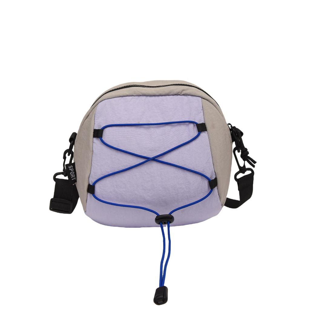 Crossbody bag women's contrasting color small bag ins trendy brand men's cross rope knot shell bag commuting versatile lightweight shoulder bag