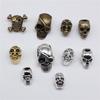 10pcs Skull Beads Beard Loose Beads Spacer Beads Fit Beards Or Hair Decorations Accessories Braid Dreadlock Tube Rings