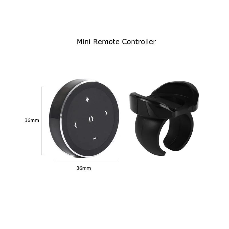 Car Wireless Media Button Remote Controller Bluetooth 5.0 Car Motorcycle Bike Steering Wheel Music Play Remote for Phone Tablet