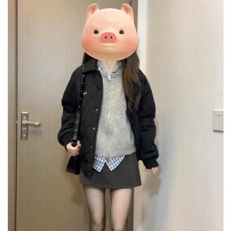 Black Skirt for Women In Autumn and Winter Temperament Korean High-waisted A-line Tight Hip Skirt Slim Straight Slim Short Skirt