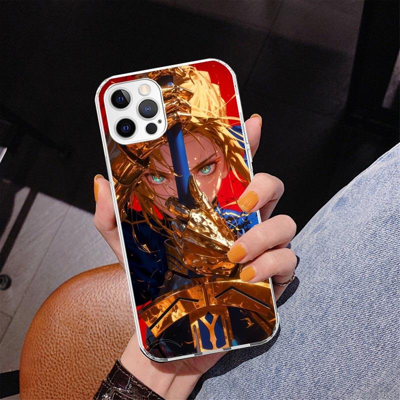 Fate Zero Stay Night Saber Phone Case For iPhone 13 12 Mini 11 Pro Max XS XR X SE 7 8 Plus 5S 5 6S 6 Gift Print Cover Fundas