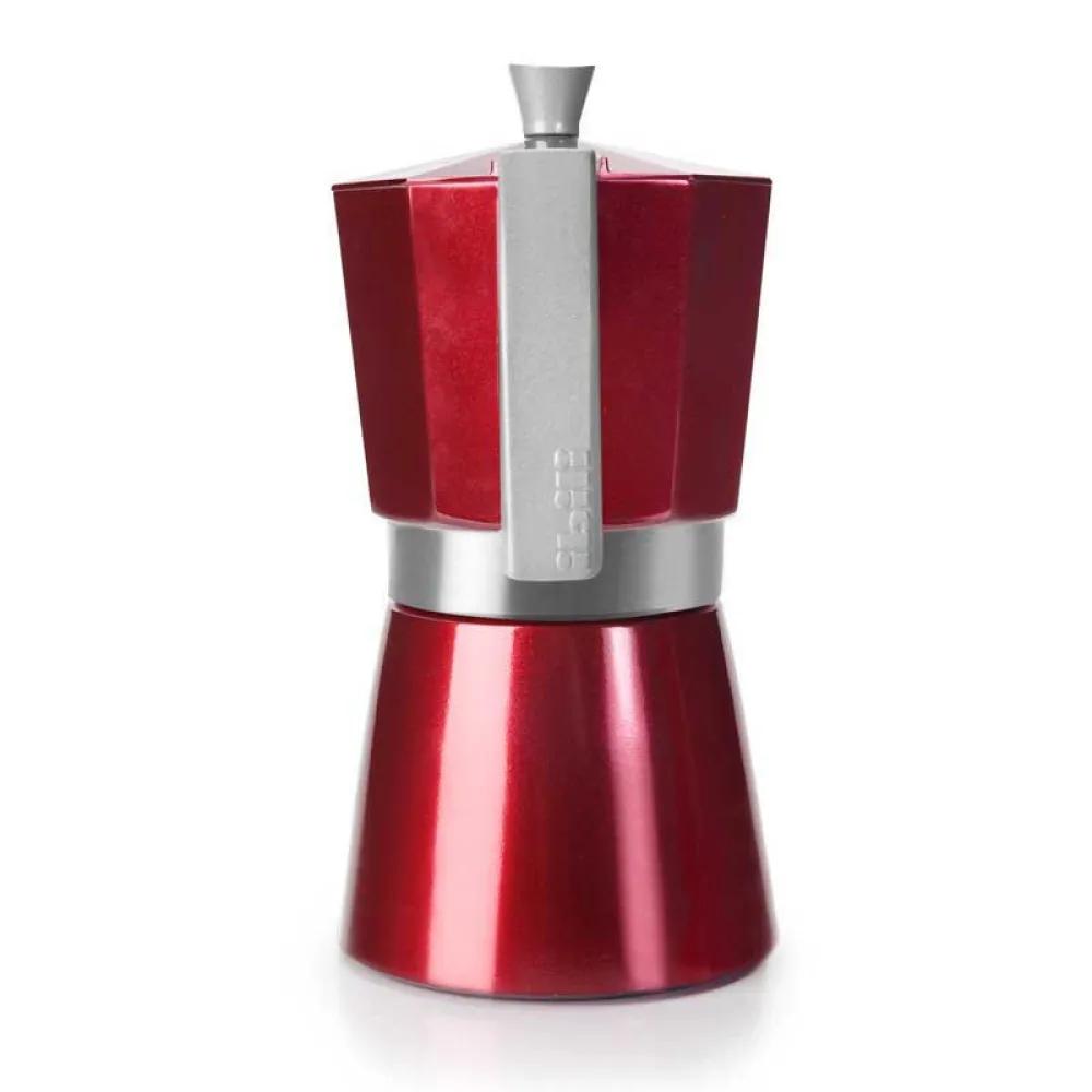 Ibili Evva Stove-Top Coffee Maker 9 Cups 450 Ml Red