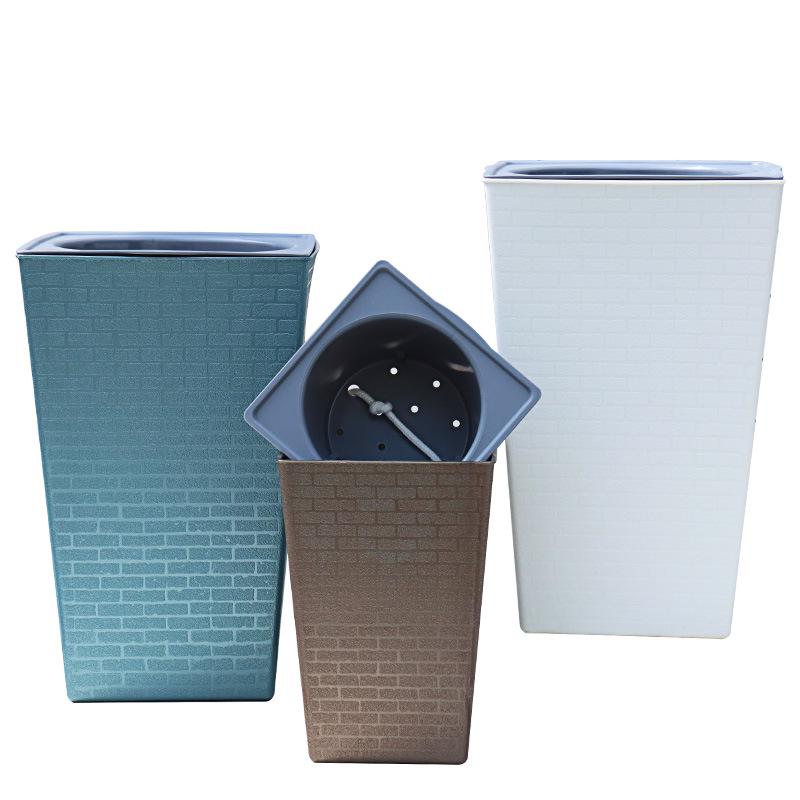 Olinze Self-Watering Elevated Flower Pot - Stylish Resin for Home