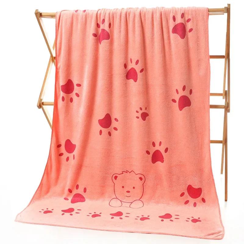 70*140cm Rabbit Microfiber Bath Towel Cute Large Soft Baby Kids Boys Girls Women Towels Beach Swimming Absorbent Wrap Quick Dry