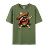Dabbing Frenchie Dog Sombrero Mexican Poncho Cinco De Mayo Graphic T Shirts Men Cotton Camisetas  Breathable