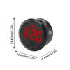 AC 50~265V  LED Digital Display Round Two-wire Voltmeter AC Digital  Voltage  Volt Detector Tester Monitor Pane