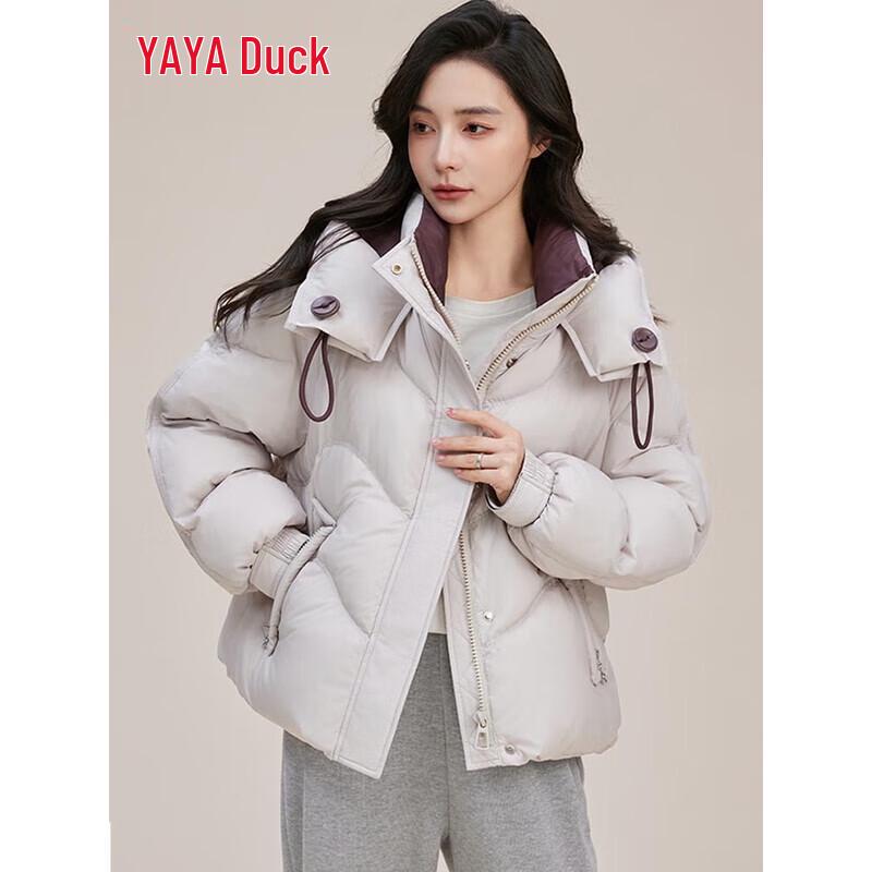 Yaya 2025 Women's Short Hooded Thickened Down Jacket