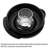 Blender Cover with Scale Food Grade Removable Cover BPA-free Dishwasher Safe Blender Tank Parts Juicer Lid for Oster Pro