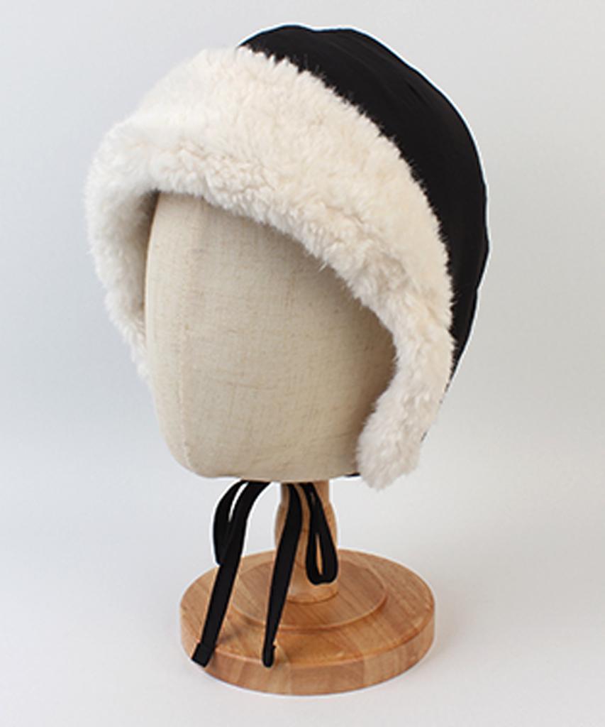 Yunibeosyeolkemiseuteuli Bio Poly Fur Black Bonnet Hat