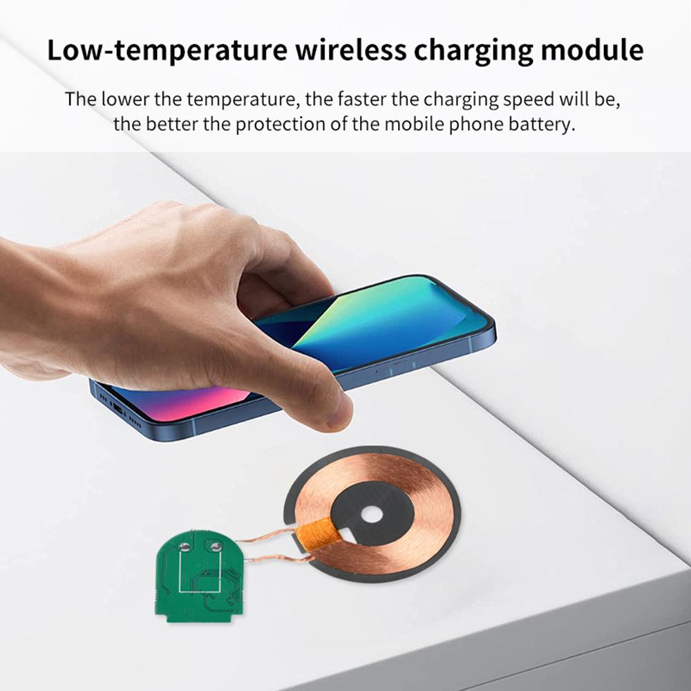 15W Magnetic Wireless Charging Module Transmitter PCBA Wireless Charger Motherboard With Coil Low Temperature Better Performance