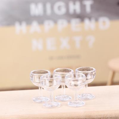 10Pcs 1/12 Dollhouse Miniature Red Wine Cup Wine Glass Kitchen Decor Toy