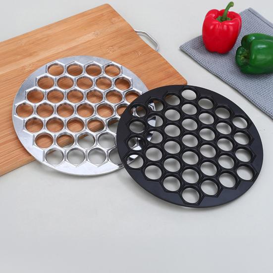 Aluminum Dumpling Ravioli Maker 37-Cavity Multi-Function Pasta Mold for Wonton Steamed Buns Dishwasher Safe Essential Kitchen Tool for Homemade Pasta