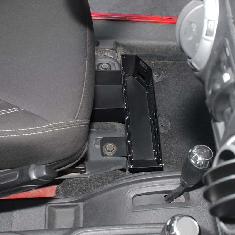 For Jeep Wrangler JK 2007-2017 Car Front Under Seat Storage Box Organizer Container Interior Stowing Tidying Accessories