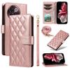 For Vivo V40 Lite 5G/vivo V30e 5G Wallet Case Rhombus Leather Phone Cover with Strap