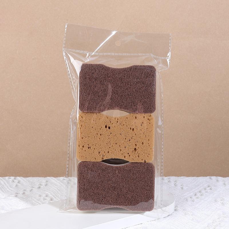 Three Layer Seaweed Kitchen Dishwashing and Cleaning Sponge,Durable and Scratch Resistant,Super Absorbent Kitchen Cleaning Brush оранжевый