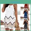 Women's Strappy Floral Print Mini Dress For Summer Stylish Beach Getaways