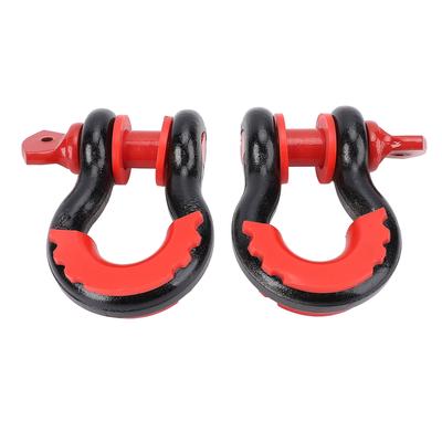 2 יחידות D-Ring שאקל אוטומטי 8800 ליברות עומס כבד לרצועת גרירה כננת רכב גרירה שטח