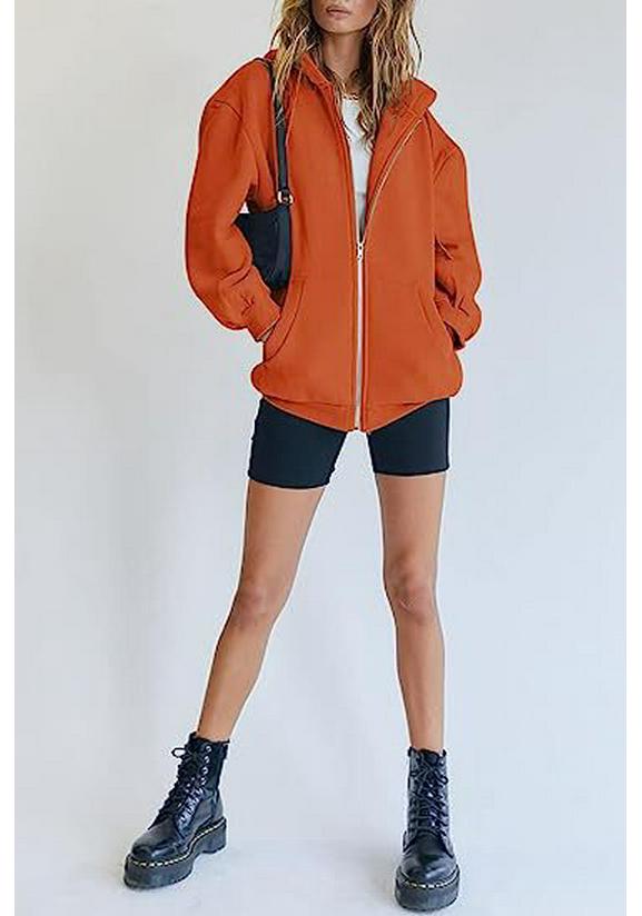 2024 Unisex Plus Velvet Hooded Sweatshirt Cardigan Zipper Windbreaker Casual Top