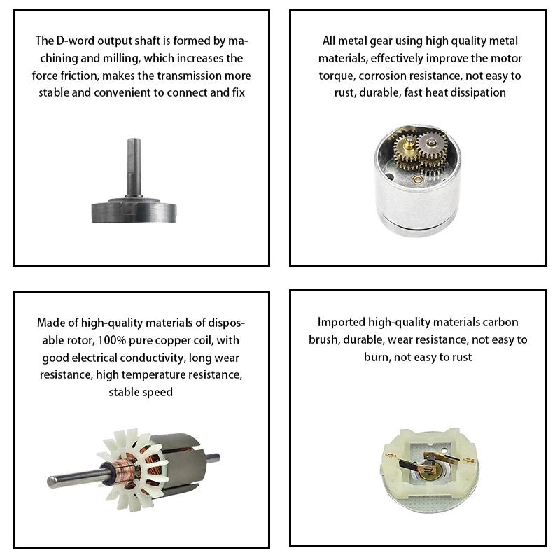 DC Gear Motor Gearbox Reduction Reversible JGA25-310 6V 12V Micro Motor High Torque Smart Parts DIY Electronic Equipment