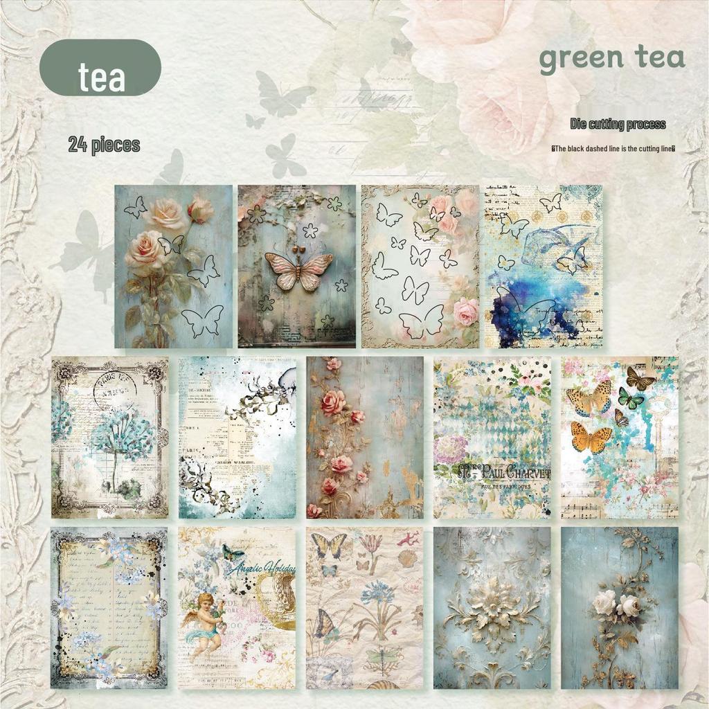 Flower Dance Series Creative Stickers: Handmade DIY Material for Student Journals