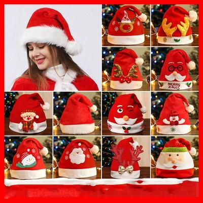 Elk Kids Xmas Arts Hats Santa Claus Santa Snowman Hat Cartoon DIY Christmas Hat Toy  Party