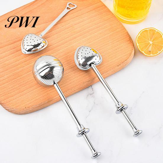 Tea Strainer Infuser Reusable Food Grade Stainless Steel Spherical Pressed Design Mesh for Mug