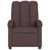 Electric Massage Chair Dark Brown Fabric
