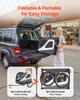 Dog Bike Trailer, Supports Up To 45 Kg, 2-in-1 Pet Stroller Cart Bicycle Carrier for Small & Large Dogs, Easy Folding Frame with Quick Release Wheel,