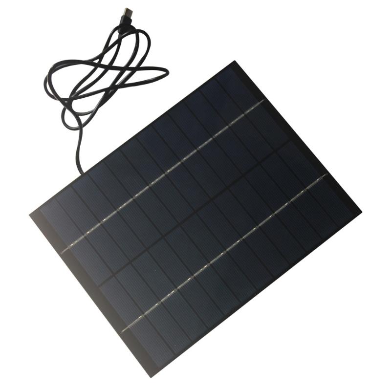 Outdoor 6W 12V Solar Charging Panel with Type C Output Portable Solar Panel for Mobile Device for Hiking Camping Travel