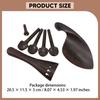 4/4 Full Size Violin Accessories Kit Chin Rest Parts Sturdy,Wood Replacement,Professional Tuning
