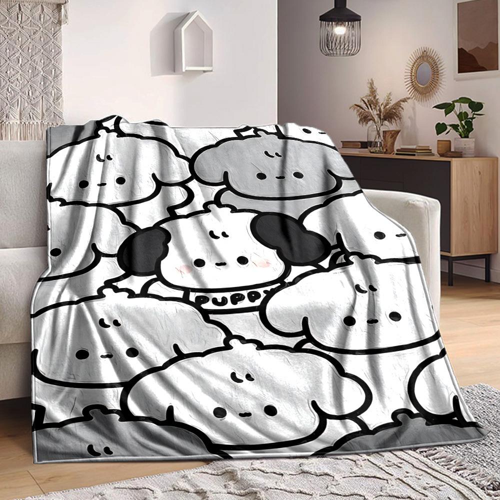 

1pc Cute Puppy Print Blanket Warm,Perfect for Camping And Travel, Making It a Great Gift for Any Season yy250904200 75x90cm