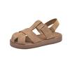 Baotou French gentle sandals women's summer wear 2025 new versatile soft sole try fairy style Roman shoes