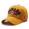 Cotton Baseball Cap Maple Leaf Embroidery Adjustable Sun Hat for Men Women Couple Outdoor Travel Fashion