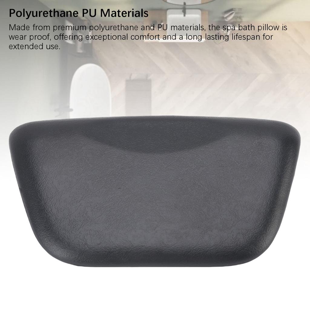 Badewannenkissen mit Saugnäpfen Polyurethan PU Badewannenkissen Kopfstütze Spa-Kissen für Zuhause Badezimmer Whirlpool