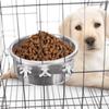 Cage Cats Water Food Dispenser Bowl for Small Animals Rabbit Stainless Steel for Pets Cage Mount Hanging Bowls