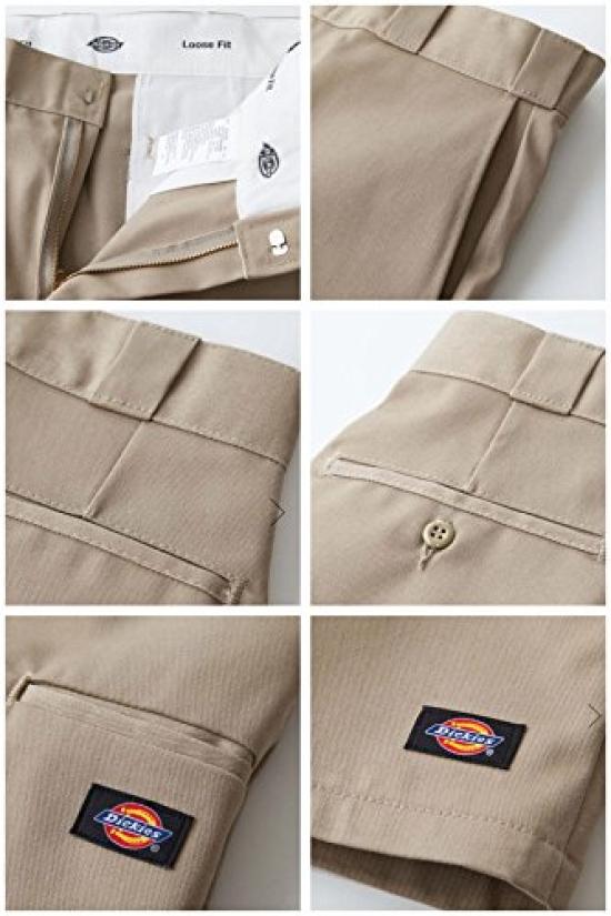 Dickies Shorts 42283 Solid Color Large Size Charcoal MENS Pocket Work Short Charcoal Pants Shorts Work Shorts Classic Live Men's 13" Multi-Use