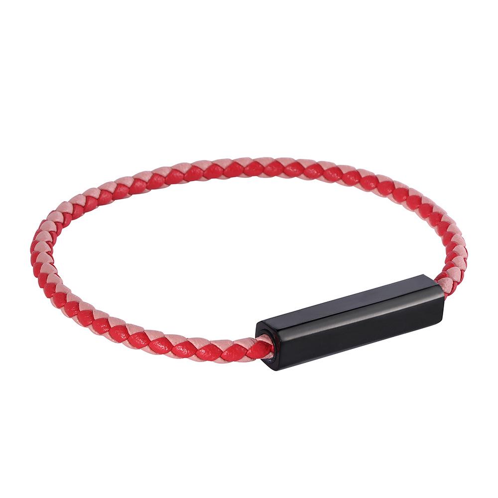 Exquisite Korean-Style Couple Bracelet with Laser Engraving
