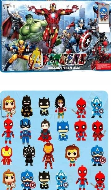 Kalendarz Adwentowy Avengers 24 Figurki Duży Zestaw Boże Narodzenie