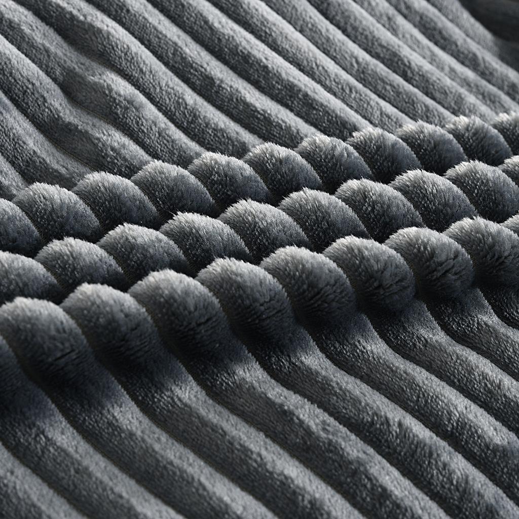 Podzimní a zimní zesílená sametová přikrývka Jednobarevná přikrývka na rozkládací pohovku Teplé prošívání Nadýchaný přehoz na postel kostkovaná přikrývka na pohovku