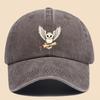 Cartoon Owl Illustration Printed Baseball Cap Fashionable Personalized Versatile Outdoor Fishing Hat