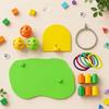 Adjustable Hoop Parrot Toy Set Interactive Ring Toss Game Bird Puzzle Toy  Bird Enrichment