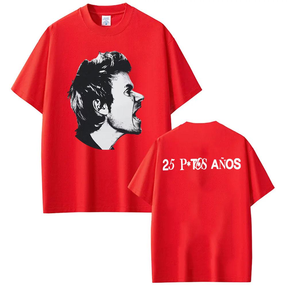 

Dani Martín Concierto 25 Años Album T-shirts Unisex Women Vintage High Street Hip Hop T Shirt 100% Cotton Short Sleeve T-shirt Tops S