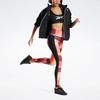 Reebok Kirei Fit Aop Tight Workout Leggings Women Leggings Orange GK7697