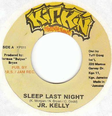 7inch Record JUNIOR KELLY / MARCUS "RANGATAN" SM - Sleep Last Night / Pleasure NONE Kickin Producti 2000 Jamaica Reggae, Ska & Dub Used