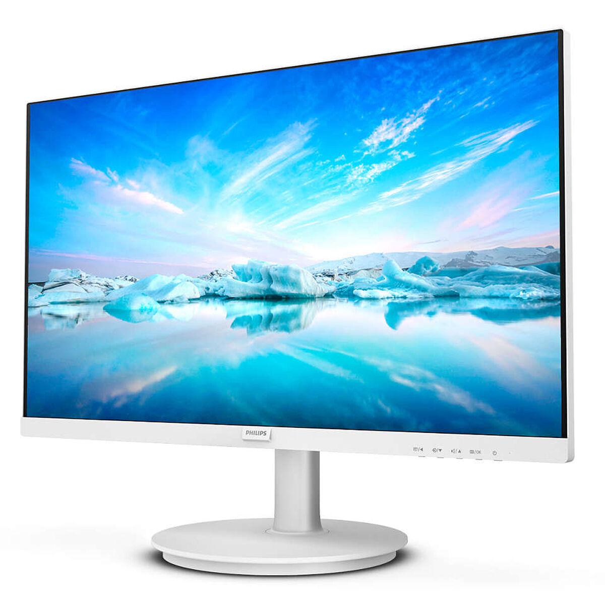 Philips 241V8AW/00 Monitor 23,8 Zoll FHD IPS 75Hz Weiß weiß